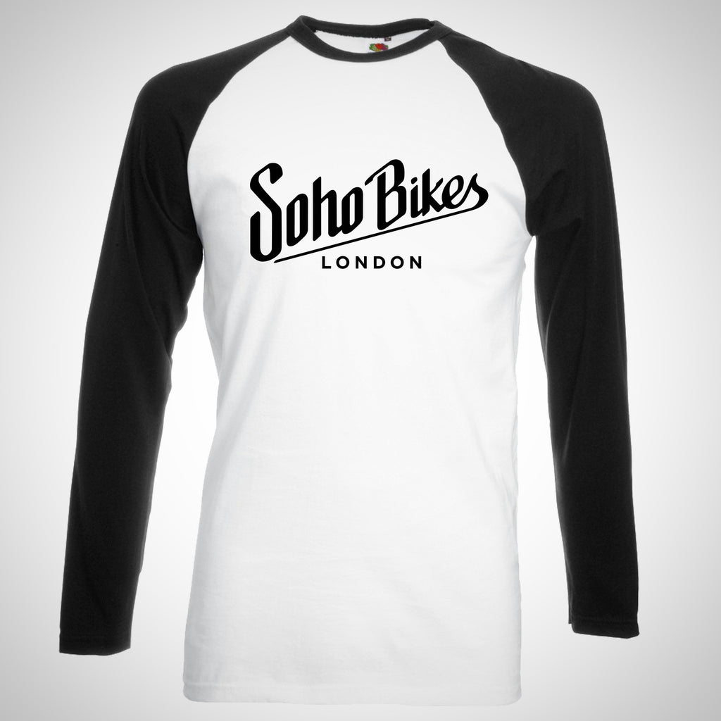 Soho Bikes Classic Logo Baseball L/S T-Shirt (In Stock..!)